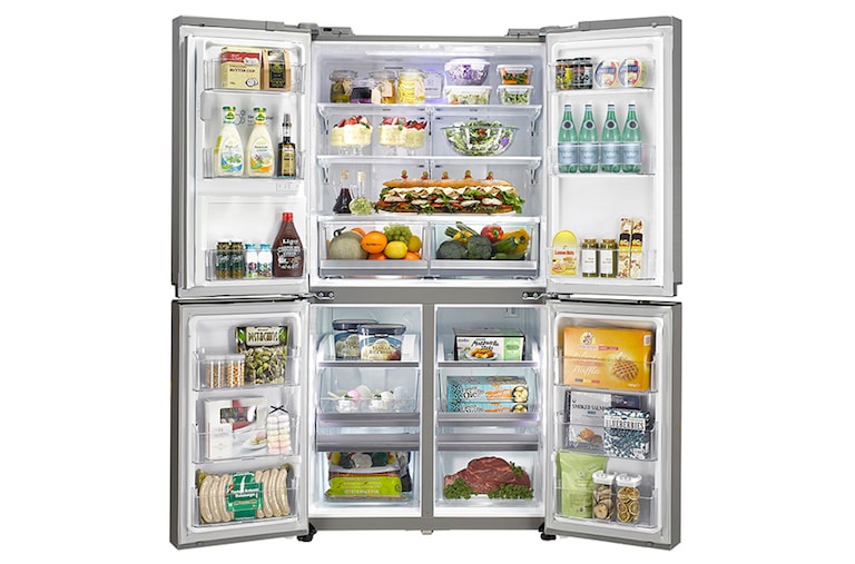 LG 712L French Door Fridge with Anti-fingerprint Brushed Finish, GF-5L712PL